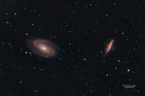 M81 and M82 Galaxy [OC] Taken 02/20 02/21 : Astronomy