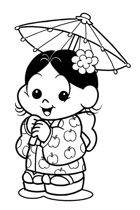 Desenho de Magali japonesa para colorir - Tudodesenhos