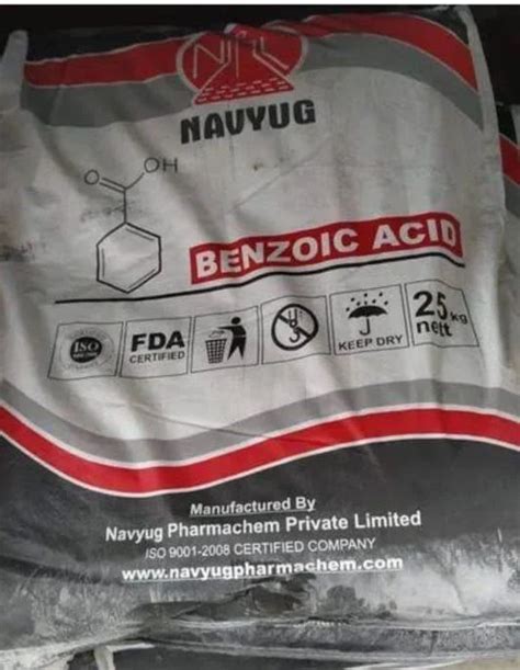 Benzoic Acid Chemical For Industrial Packaging Type Hdpe Bag At Rs