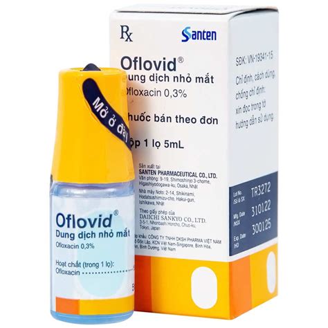 Thuốc nhỏ mắt Oflovid 0 3 trị mắt bị viêm lẹo mắt 5ml