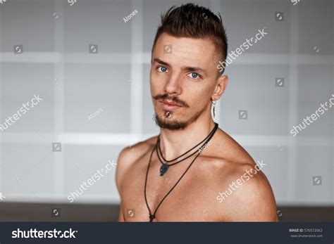 Beautiful Portrait Handsome Man Naked Torso Stock Photo Shutterstock
