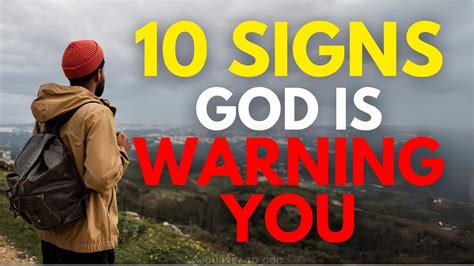 Listen Important Signs That God Is Warning You Christian