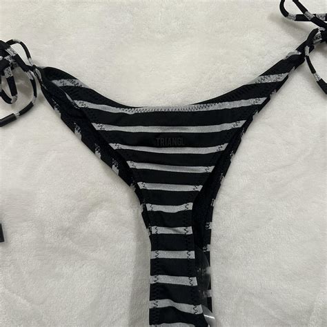 Triangl Striped Bikini Worn Once For 2 Hours Lol Depop