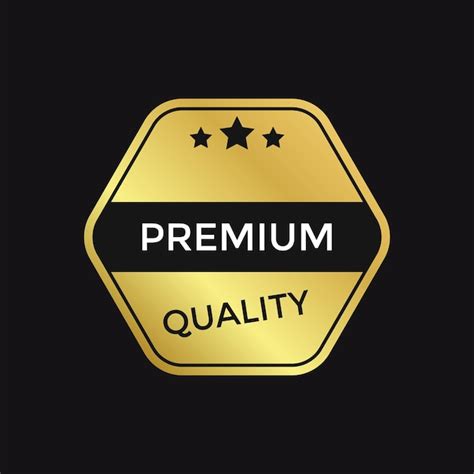 Premium Vector Premium Quality Gold Badge Label