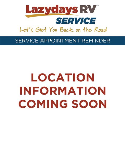 Lazydays RV of Council Bluffs Service Appointment Information by LDRV
