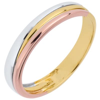 Wedding Rings Mm Three Golds Carats C