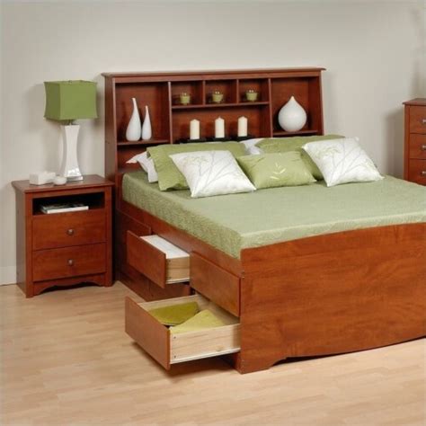 Prepac Monterey Cherry 2 Piece 6 Drawer Dresser And 2 Drawer Night