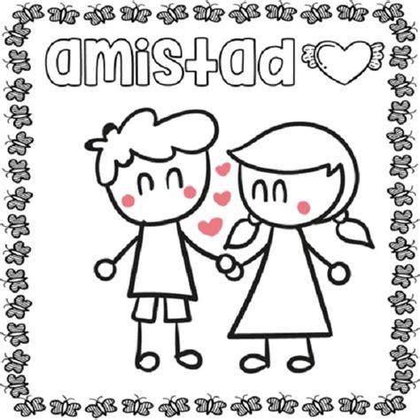 Dibujos Infantiles Para Colorear Del Dia Del Amor Y La Amistad Colorear