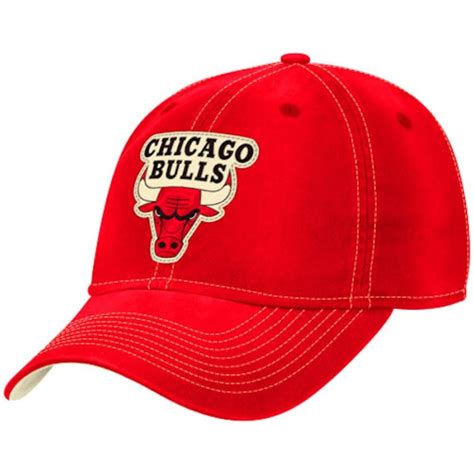 Adidas Chicago Bulls Vintage Adjustable Slouch Hat Red