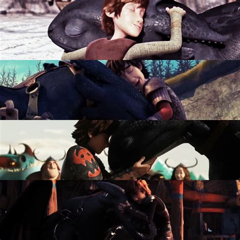 Hiccup And Toothless Hugging How Train Your Dragon How To Train Your