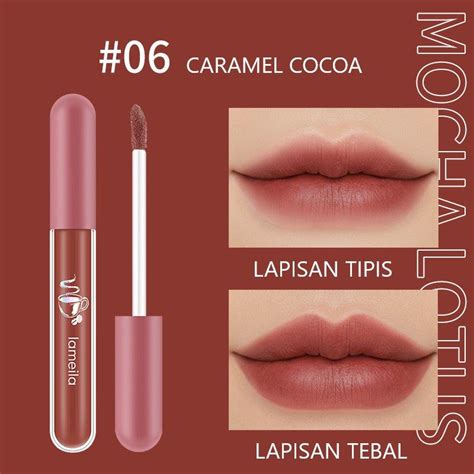 Special Lameila Nude Edition Lip Glaze Lipstik Cair Lip Gloss Pelembab Silky Misty La Waisul