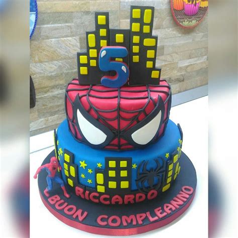 Spiderman Cake Torta Uomo Ragno Torta Uomo Ragno Torte Torta Spiderman