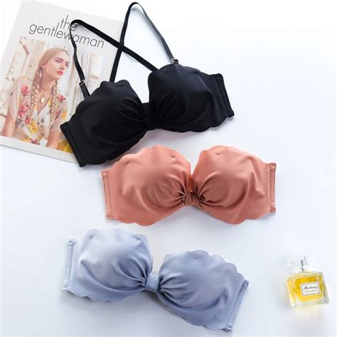 Сексуальный бесшовный бюстгальтер пуш-ап, нижнее белье без косточек ...