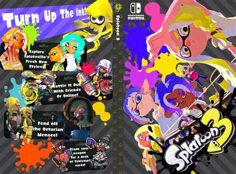 Splatoon 3 Custom Box Art I Made In Some A Lot Of Spare Time Feel