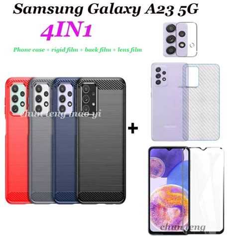 4in1 Samsung Galaxy A23 5g A20s A22 5g A22 4g โทรศัพท์กรณีแปรงเคส