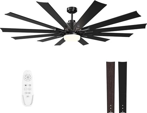 Autoday 72 Large Ceiling Fans With Lights And Remote Indooroutdoor