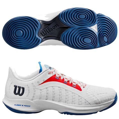 Zapatillas Wilson Hurakn Pro Blanco Y Rojo Zona De Padel