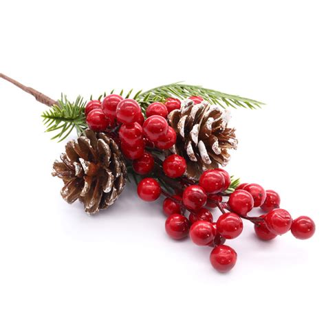 Ветка декоративная с красными ягодами Astra&Craft, длина 32 см - купить ...