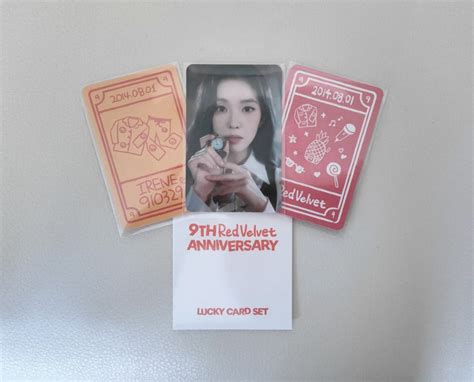 Wts Red Velvet 9th Anniversary Irene Lucky Card Set Hobbies And Toys Memorabilia And Collectibles