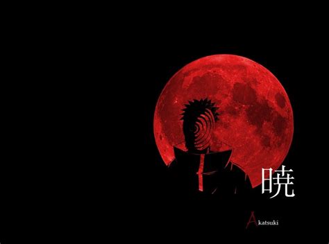 Illustration Moon Naruto Shippuuden Circle Tobi Akatsuki Darkness