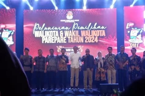 Pj Wali Kota Parepare Ikut Luncurkan Tahapan Dan Maskot Pilwalkot 2024