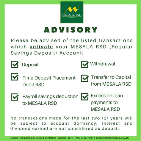 transactions     mesala rsd account active mesala