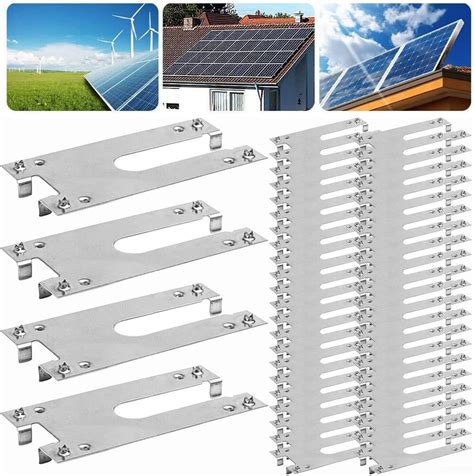 HpLive 50 STK Solarpanel PV Erdungsklemmen Edelstahl Solar PV