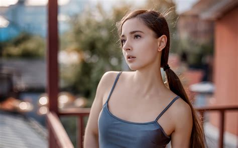 X Gorgeous Brunette K Wallpaper X Resolution Hd K Wallpapers Images