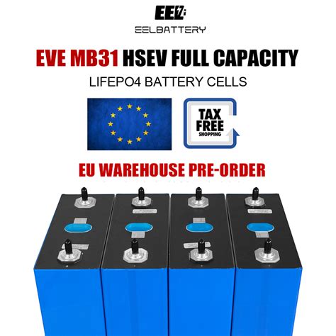 Pcs V Eve Mb Grade A Tax Free Lifepo Battery Cells Flexible