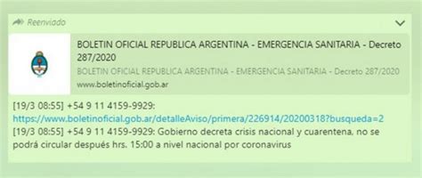 El Gobierno Advierte Que Circula Un Falso Aviso De Cuarentena Obligatoria