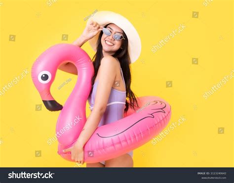 Beautiful Sexy Asian Woman Bikini Smiling Stock Photo 2123240642 Shutterstock