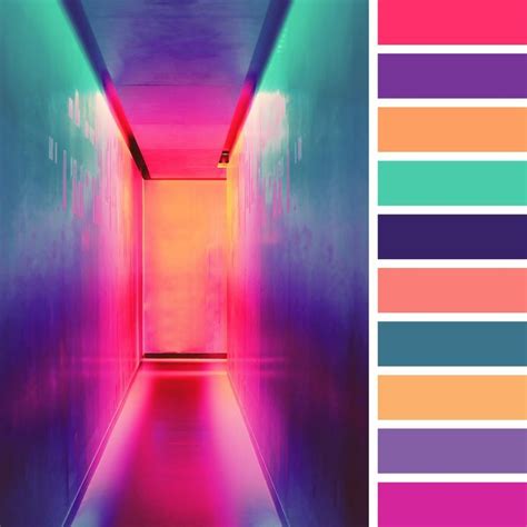 Neon color palette | Neon colour palette, Color palette, Neon color