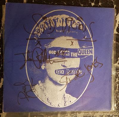 Sex Pistols God Save The Queen 7 Vinyl SEX PISTOLS JAMIE REID SIGNED Sold In MIDS
