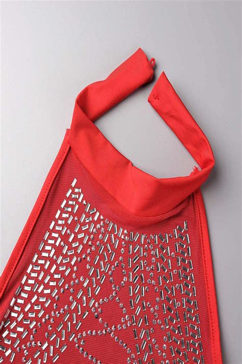 Wholesale Red Sexy Hot Drilling Sequined Halter Skinny Jumpsuits K Online