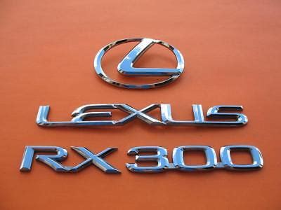 Lexus Rx Rx Rear Lid Chrome Emblem Logo Badge Sign