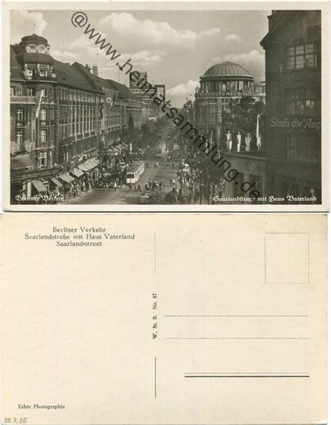 Historische Ansichtskarten Berlin Mitte Saarlandstrasse