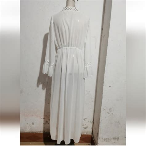 Exyfunshop Casual Dresses Womens Bathing Suit Cover Up Lace Boho Beach Maxi Summer Bikini