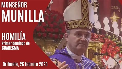 Homilía Mons Munilla Primer domingo de Cuaresma YouTube