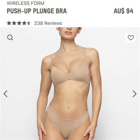 Price Firm Skims Wireless Form Push Up Plunge Depop