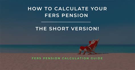 FERS Pension Calculation Guide FERS Retirement Webinar