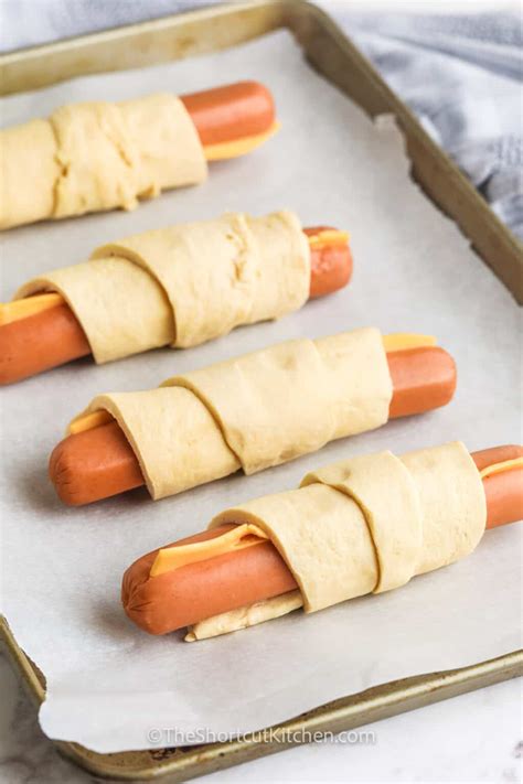 Crescent Roll Hot Dogs Just 3 Ingredients The Shortcut Kitchen