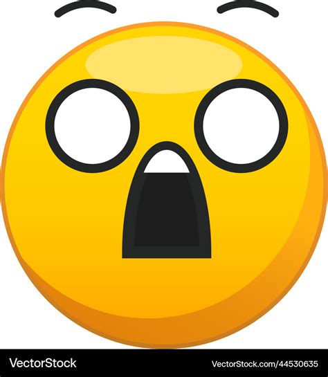 Shocked Face Emoji For A Chat Royalty Free Vector Image