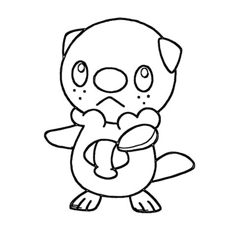 Oshawott Coloring Page Print IdeaShortcut