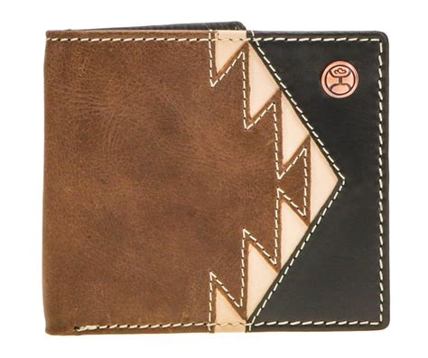 Hooey Ivory Aztec Inlay Bi Fold Wallet 810093090709