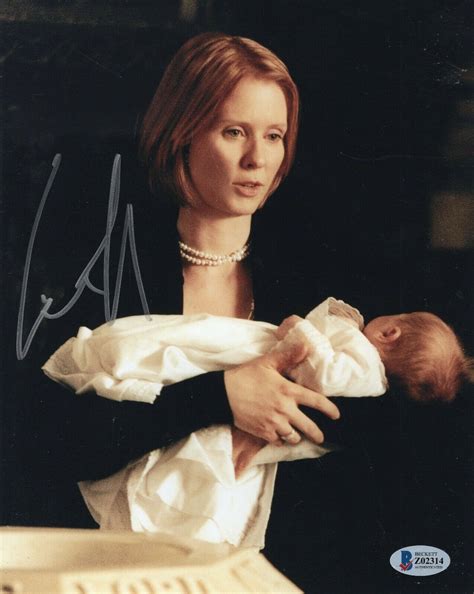 Cynthia Nixon Signed Sex And The City Miranda X Photo W Beckett Coa Z Collectible