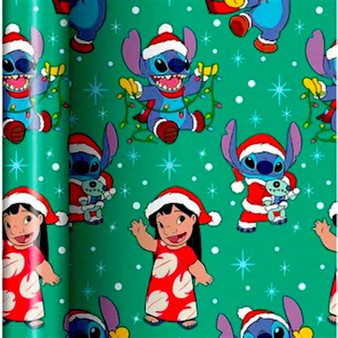 Disney Holiday Lilo Stitch Christmas Gift Wrap Poshmark