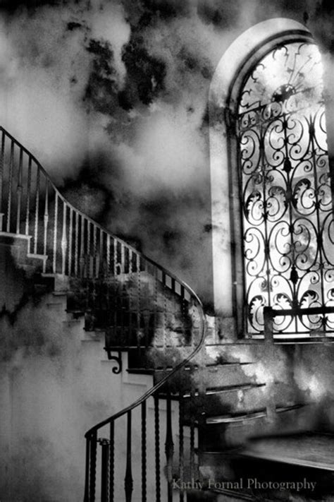 Gothic Black and White Photography Surreal Gothic Staircase