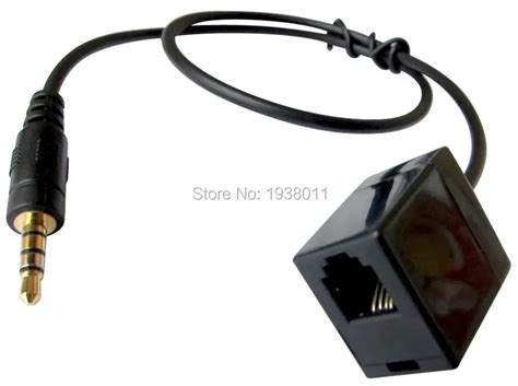 Free Shipping Female RJ9 jack to Smartphone male 3.5MM plug RJ9 headset ...