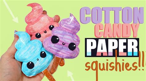 Diy Cotton Candy Paper Squishy How To Make Squishies Without Foam 12