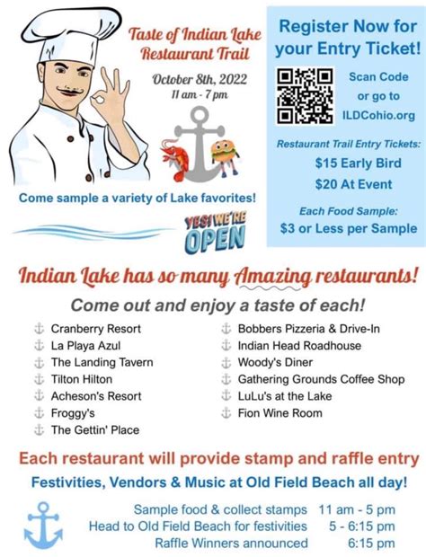 Taste Of Indian Lake Restaurant Trail - Indian Lake OH